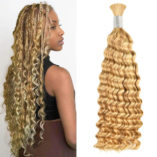 #P27/613 Blonde Ombre Bohemian Human Hair For Braiding CVOHAIR