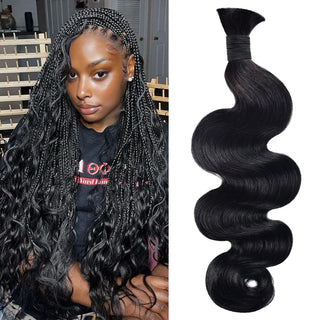 #1 Body Wave Boho Braids No Weft Bulk Hair for Human Hair CVOHAIR