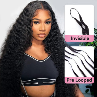 Deep Wave Crochet Human Hair Extensions CVOHAIR