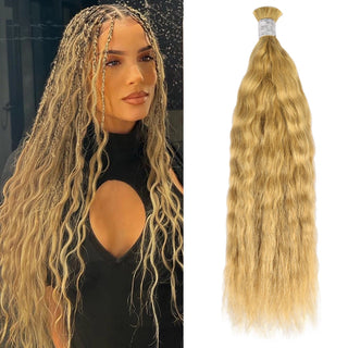 #27 Wave And Wet Boho Braids No Weft Bulk Hair For Human Hair CVOHAIR