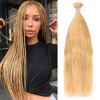 #27 Straight Boho Braids No Weft Bulk Hair for Human Hair CVOHAIR