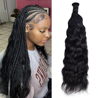 #1 Wave And Wet Boho Braids No Weft Bulk Hair for Human Hair CVOHAIR