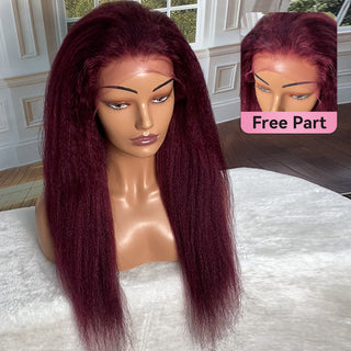 CVOHAIR Kinky Curly HD Lace Front Perücken Echthaar 200 % Dichte Transparent Lace Frontal Perücken Vorgezupft Mit Babyhaar