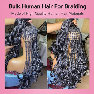 #1 Body Wave Boho Braids No Weft Bulk Hair for Human Hair CVOHAIR