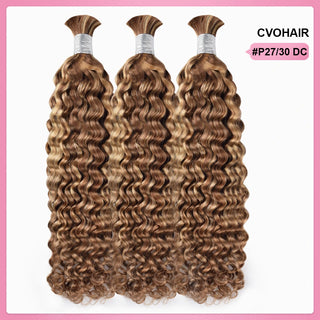 CVOHAIR #613 cheveux humains en vrac bouclés profonds pour tresser des Extensions de cheveux humains sans trame 100g/chaque paquet 