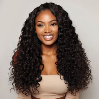 CVOHAIR Kinky Curly HD Lace Front Perücken Echthaar 200 % Dichte Transparent Lace Frontal Perücken Vorgezupft Mit Babyhaar