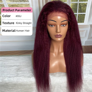 CVOHAIR Kinky Curly HD Lace Front Perücken Echthaar 200 % Dichte Transparent Lace Frontal Perücken Vorgezupft Mit Babyhaar