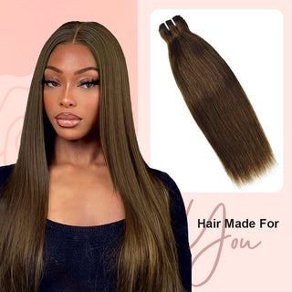 #4 Straight Hair Bundles 100% Unprocessed Brazilian Virgin Human Hair Weave Bundles for Black Women CVOHAIR