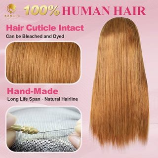 #8 Straight HD Lace Front Wigs Human Hair 200% Density Transparent Lace Frontal Wigs Pre Plucked With Baby Hair CVOHAIR