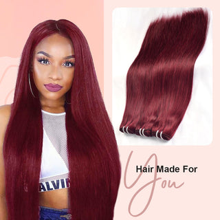 #99J Straight 10A Bundles Virgin Hair 100% Unprocessed Weave Human Hair Double Weft CVOHAIR