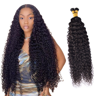 Deep Curly I Tip Hair Extensions 100% Real Human Hair 100g CVOHAIR