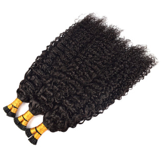 Deep Curly I Tip Hair Extensions 100% Real Human Hair 100g CVOHAIR