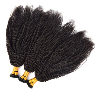 Kinky Curly I Tip Hair Extensions 100% Real Human Hair 100g CVOHAIR