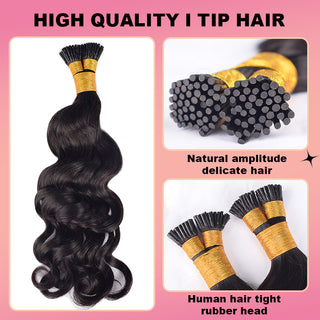 Loose Deep Wave I Tip Hair Extensions 100% Real Human Hair 100g CVOHAIR