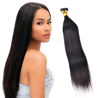 Straight I Tip Hair Extensions 100% Real Human Hair 100g CVOHAIR