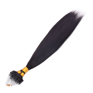 Natural Black Straight Mirco Ring Hair Extension 100% Real Human Hair CVOHAIR