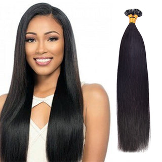 CVOHAIR 6 pièces pince droite dans les Extensions de cheveux vrais cheveux humains PU sans couture pince ins noir naturel 110G