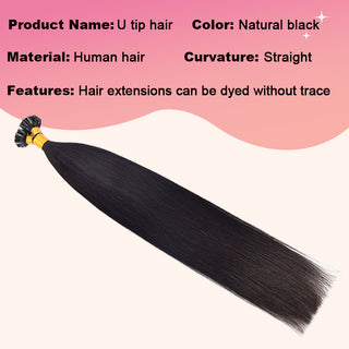 CVOHAIR 6 pièces pince droite dans les Extensions de cheveux vrais cheveux humains PU sans couture pince ins noir naturel 110G