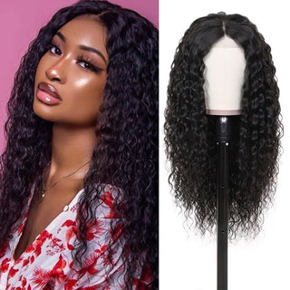 Italian curly natural black wig