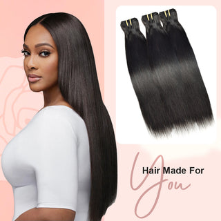 #1B Straight Hair 12A Bundles 100% Unprocessed Brazilian Virgin Human Hair Weave Bundles for Black Women CVOHAIR